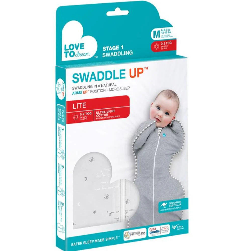 LTD Swaddle Up Lite 0.2 tog Grey Medium