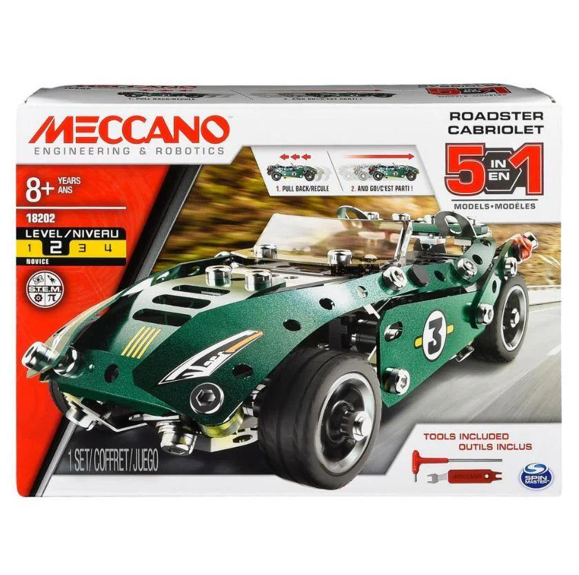 Meccano 5 in 1 Model Pull Back Car