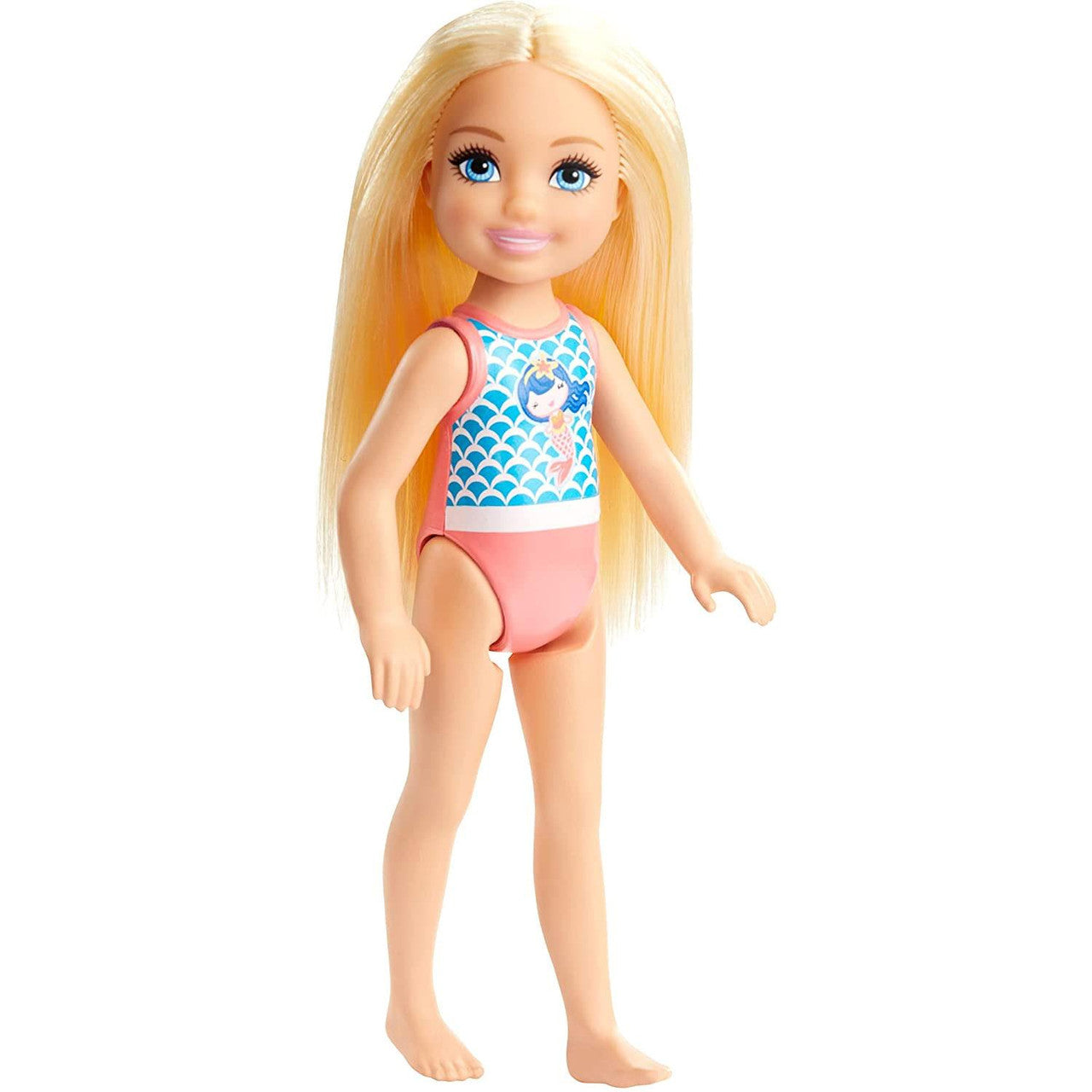 Barbie Chelsea Beach Doll Mermaid on Swimsuit