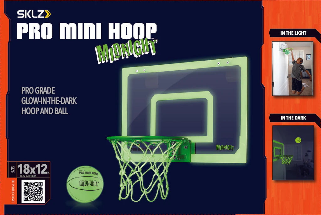 SKLZ Pro Mini Hoop Midnight Glow In The Dark Hoop & Ball