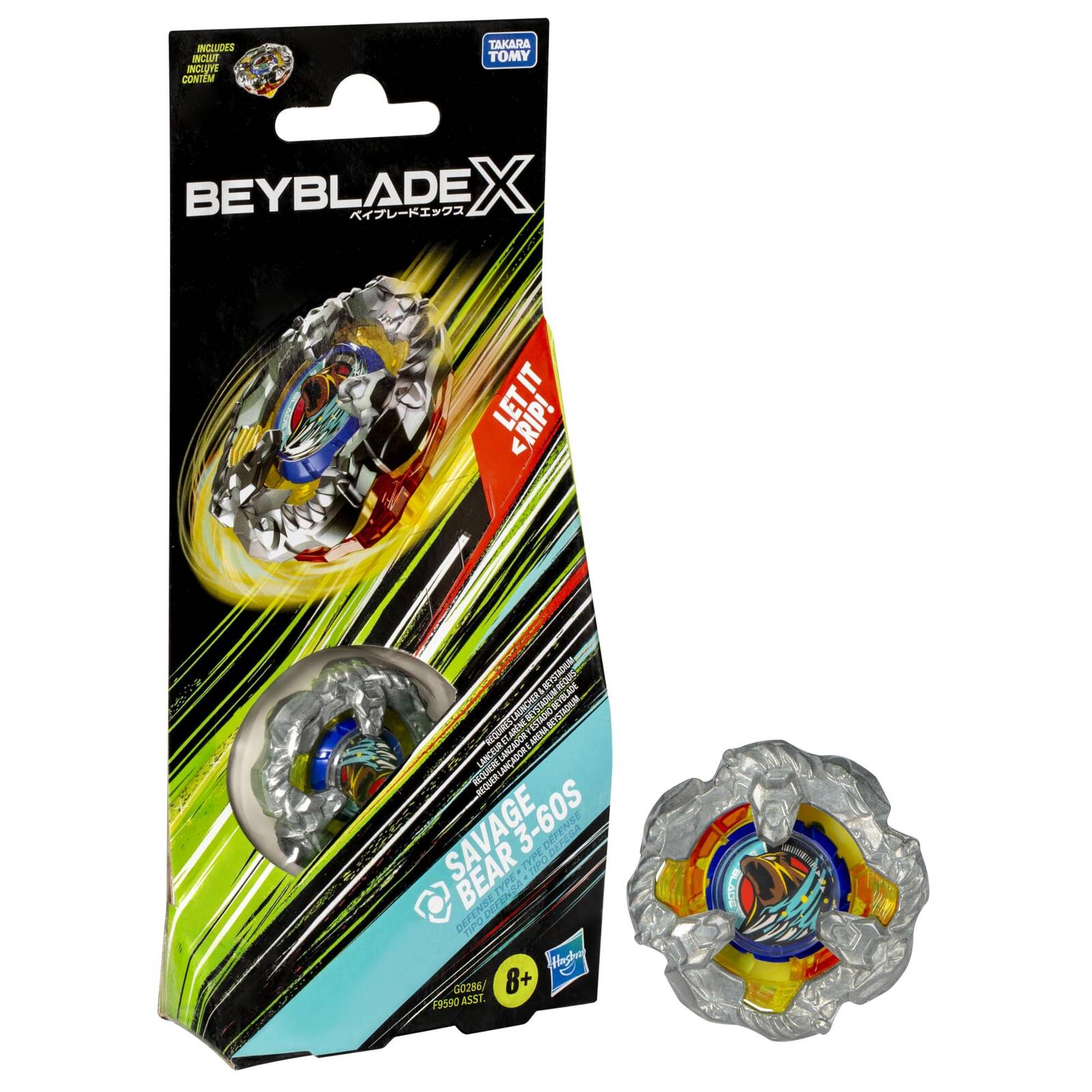 Beyblade X Single Top: Savage Bear 3-60S