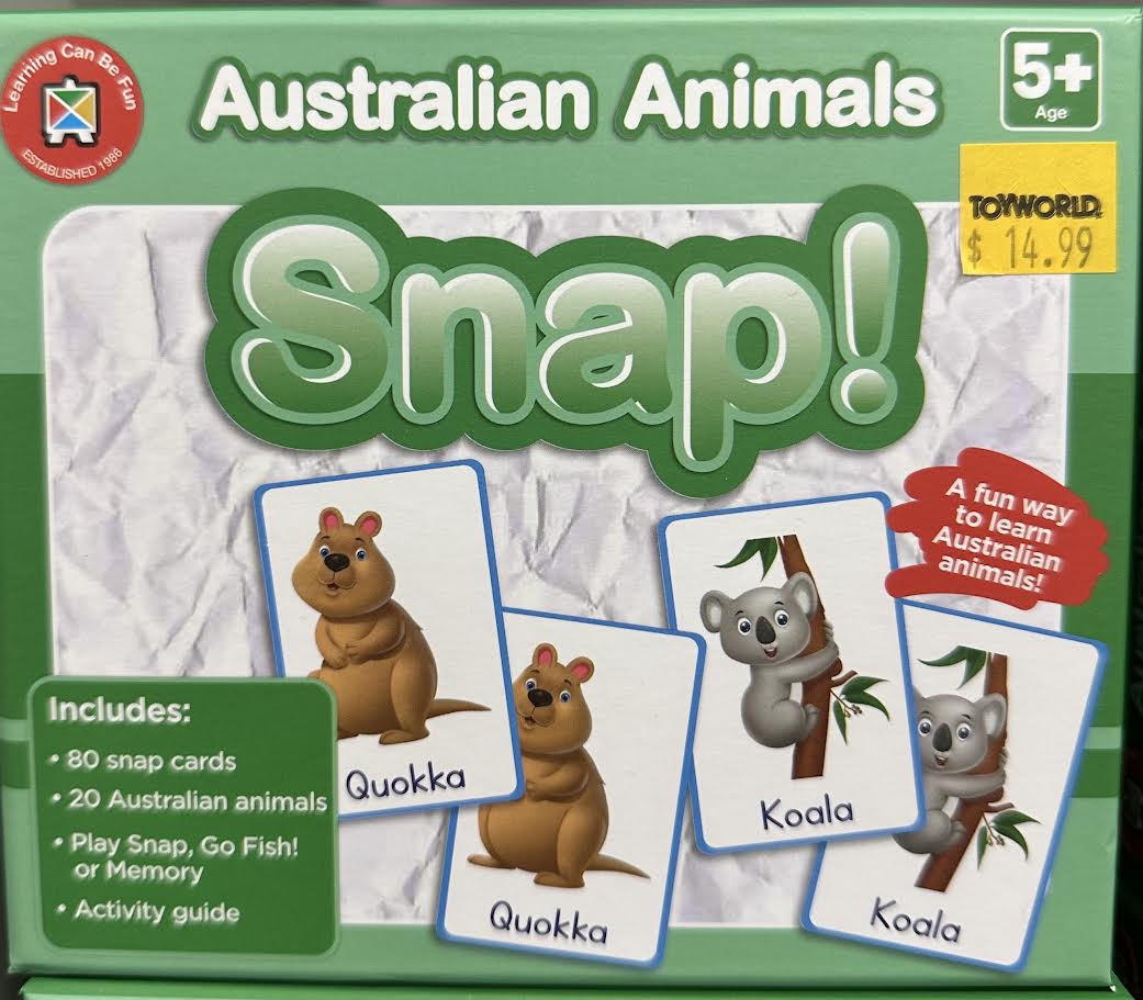 Australian Animals Snap Game