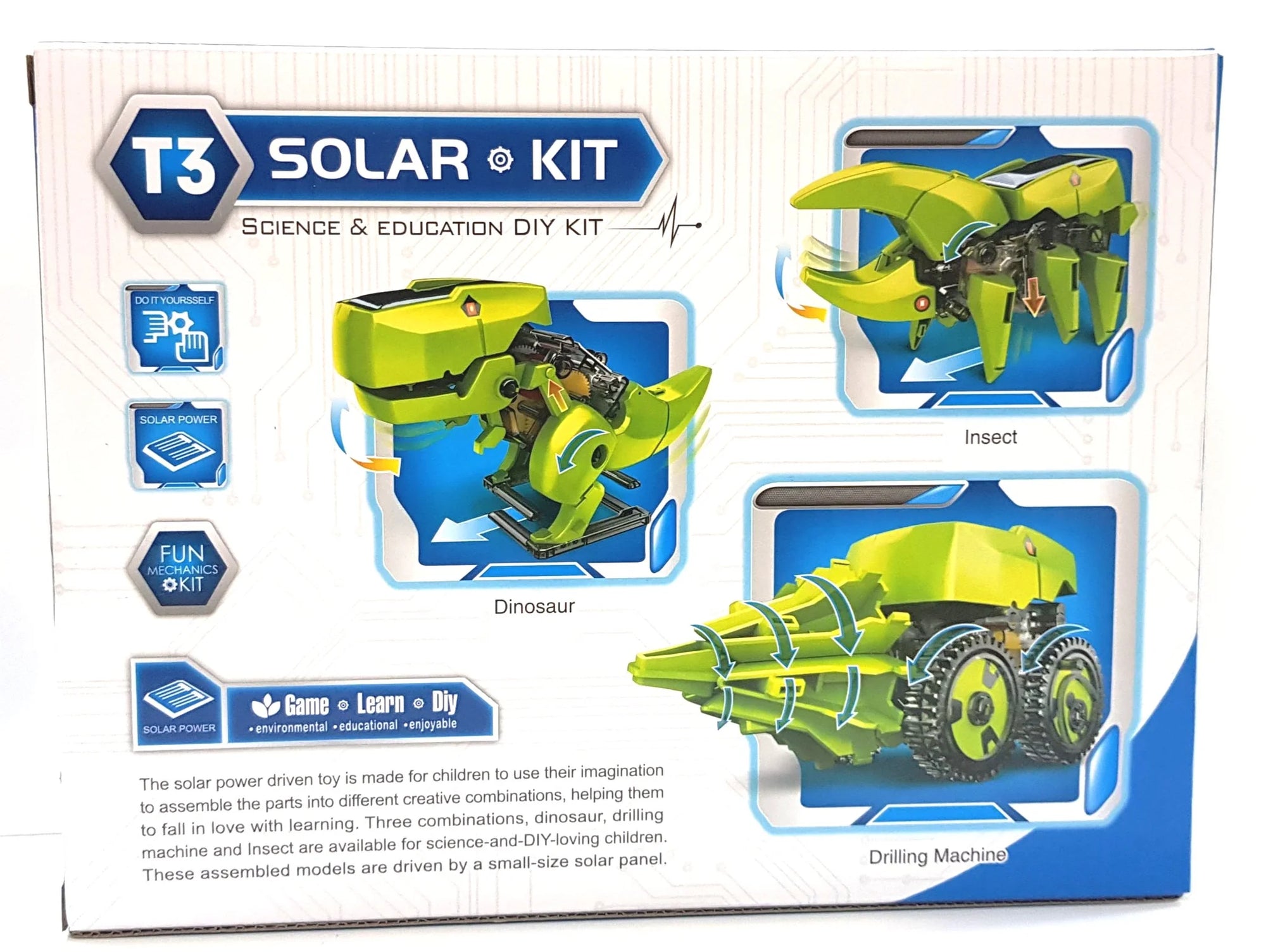 Solar Robot Dinosaur 3 in 1