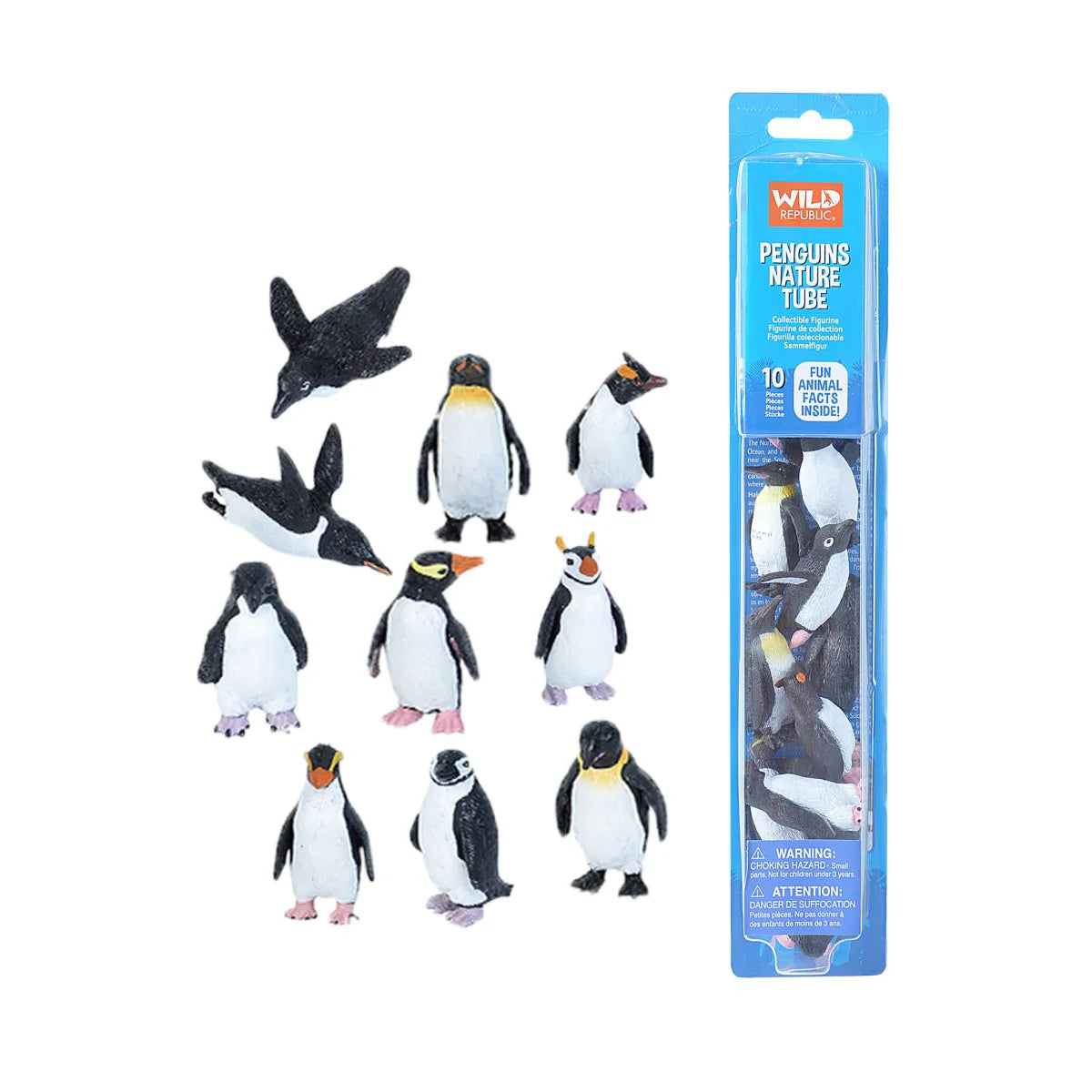 Nature Tube Penguins 10pc