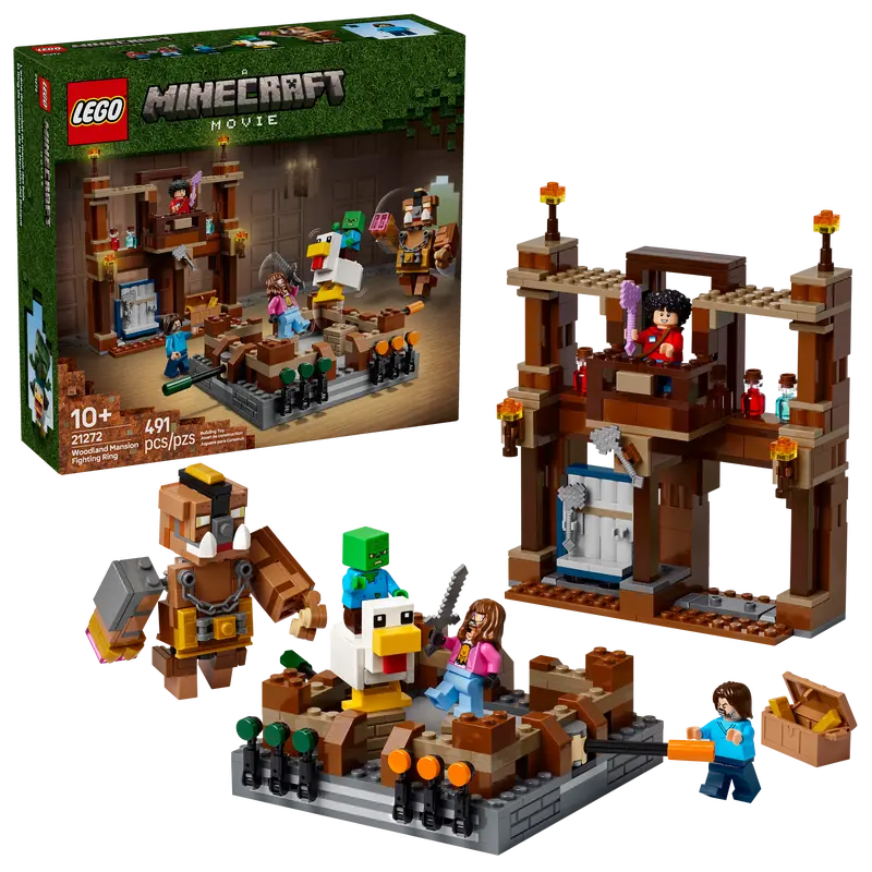 Lego 21272 Minecraft Movie Woodland Mansion Fighting Ring