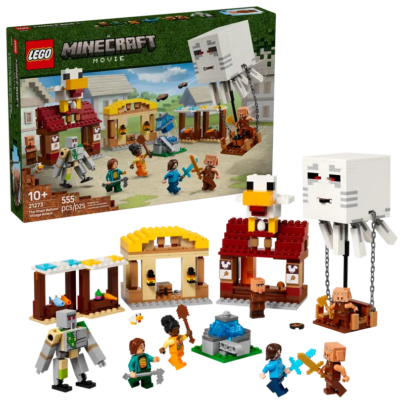 Lego 21273 Minecraft Movie The Ghast Balloon Village Attack