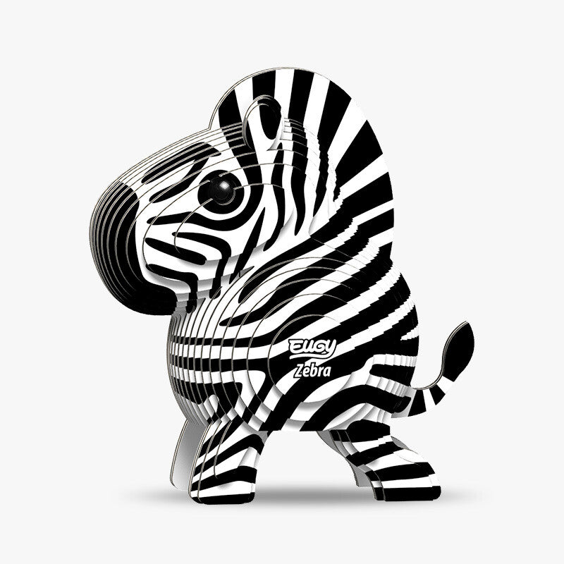 Eugy Cardboard Model Kit Zebra