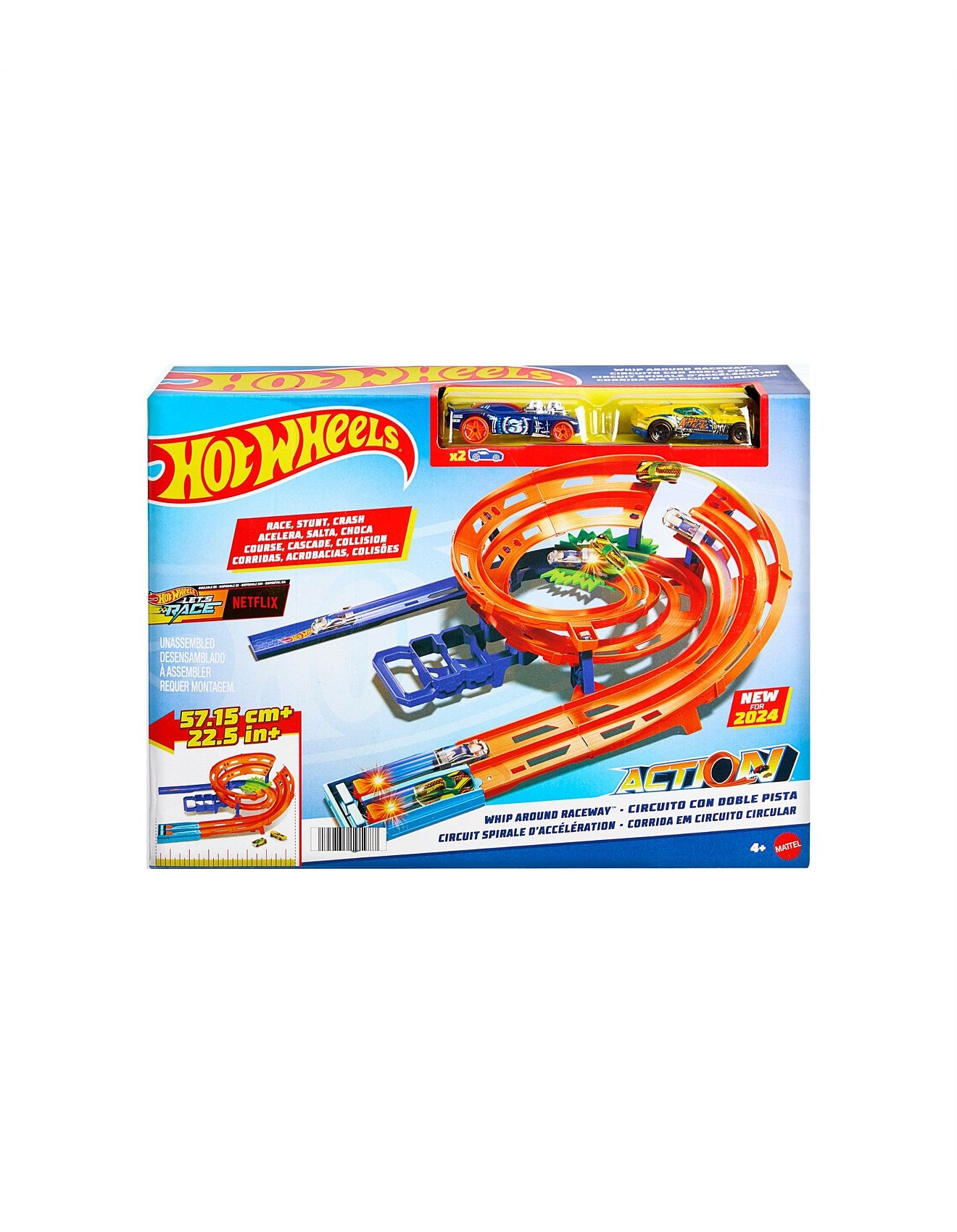 Hot Wheels Stunt Tracks Action Whip Around Raceway