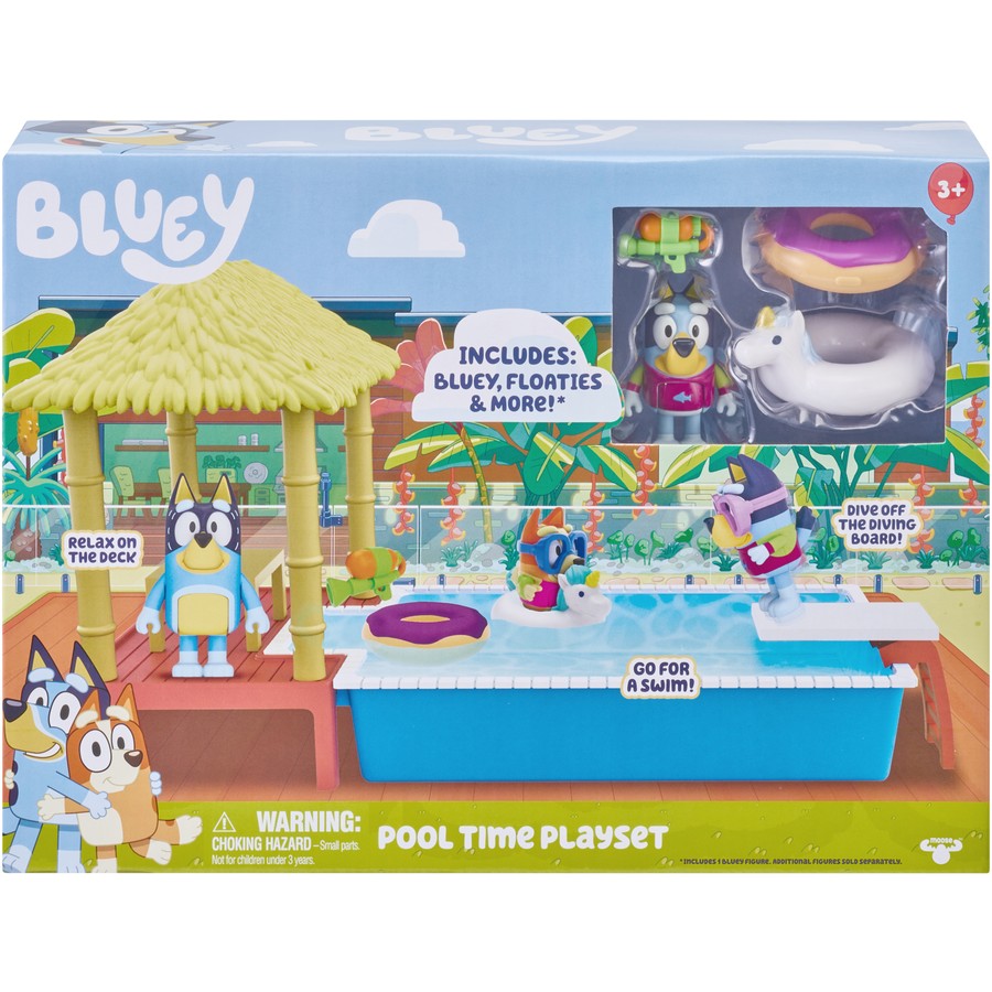 Bluey Pool Time Fun Playset