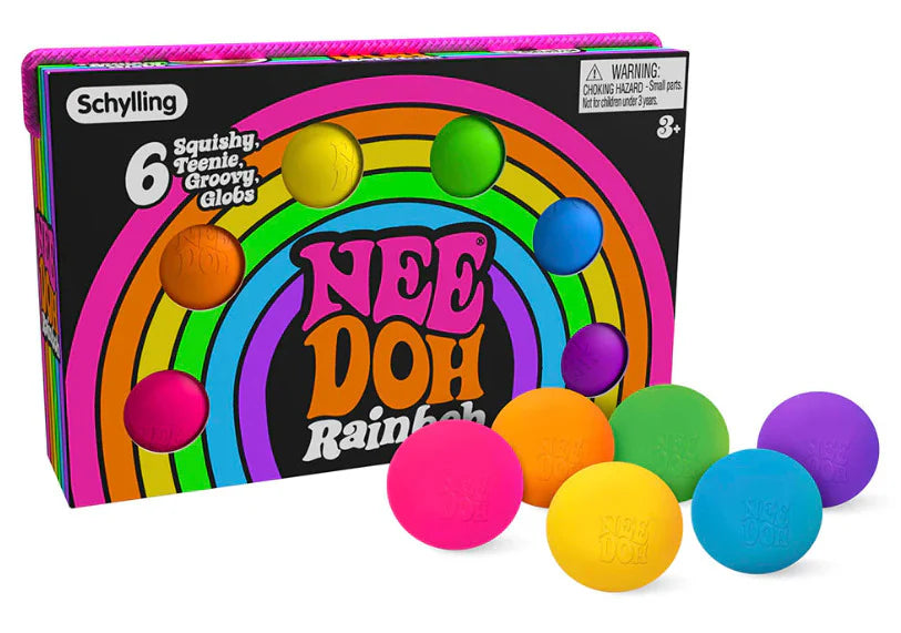 Schylling Teenie Nee Doh Rainboh 6pack