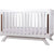 Infa Group Retro Cot and Mattress Package White
