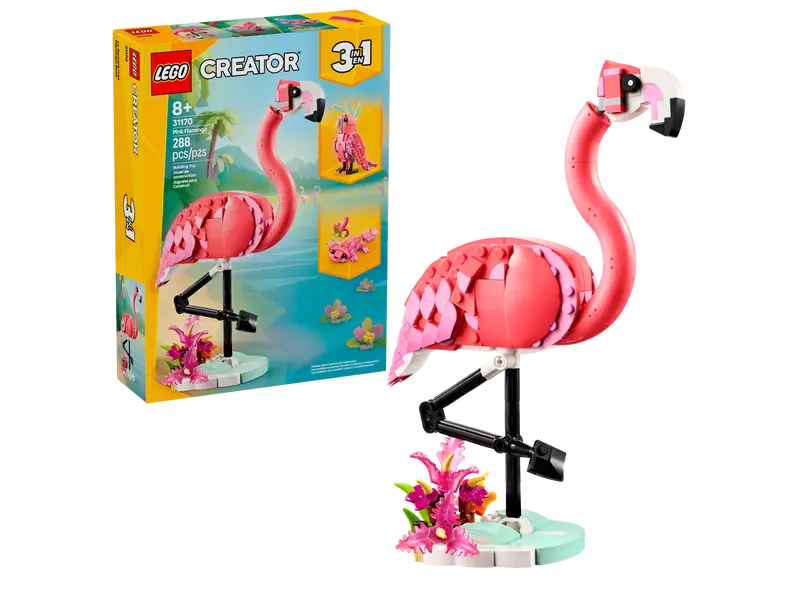 Lego 31170 Creator 3 in 1 Pink Flamingo