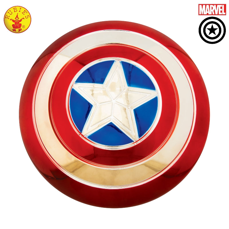 Captain America Electroplated Metallic 12in Shield