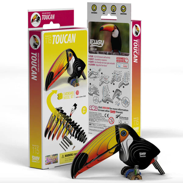 Eugy Cardboard Model Kit Toucan