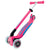 Globber Primo Fold Plus Lights Scooter V2 Fushia Pink / Sky Blue