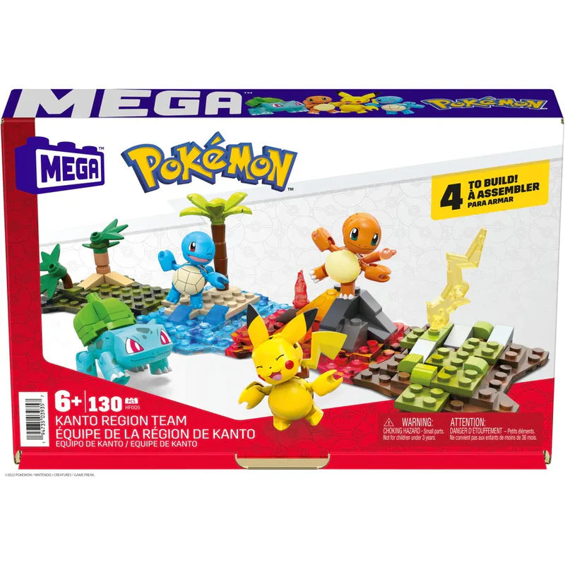 Mega Construx Pokemon Kanto Region Team 130pc