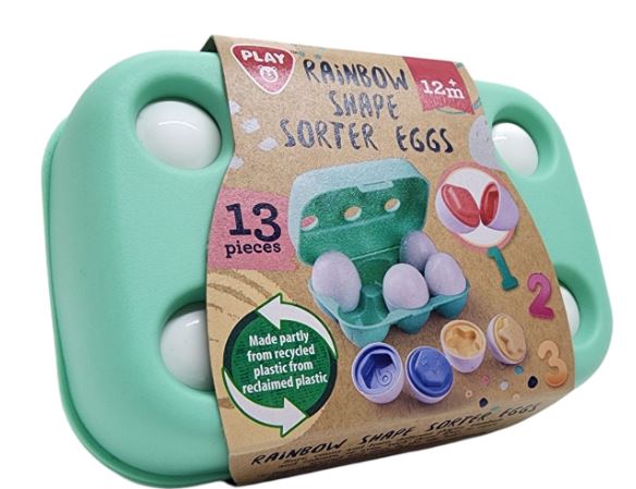 PLAYGO TOYS ENT. LTD. Rainbow Shape Sorter Eggs