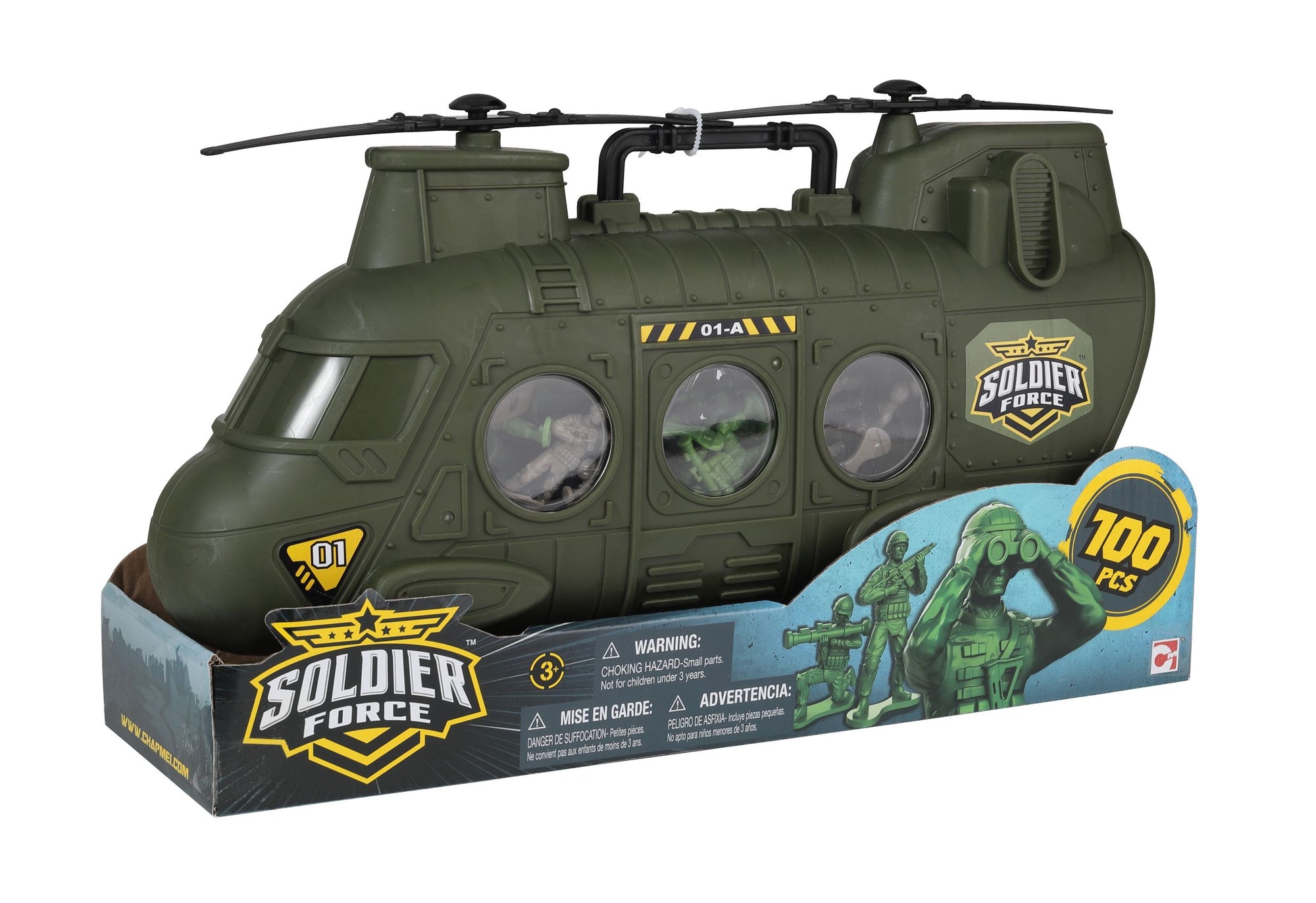 Soldier Force Chinook Bucket 100pc Playset