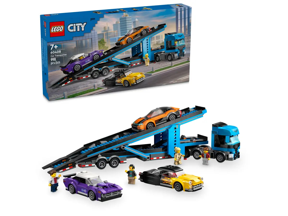 Lego 60408 City Car Transporter Truck with Sports Cars