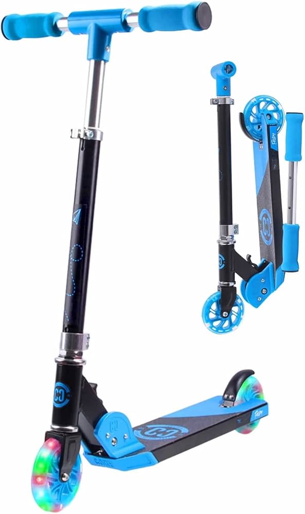 Core Kids Foldy Scooter Blue W/ LED lights