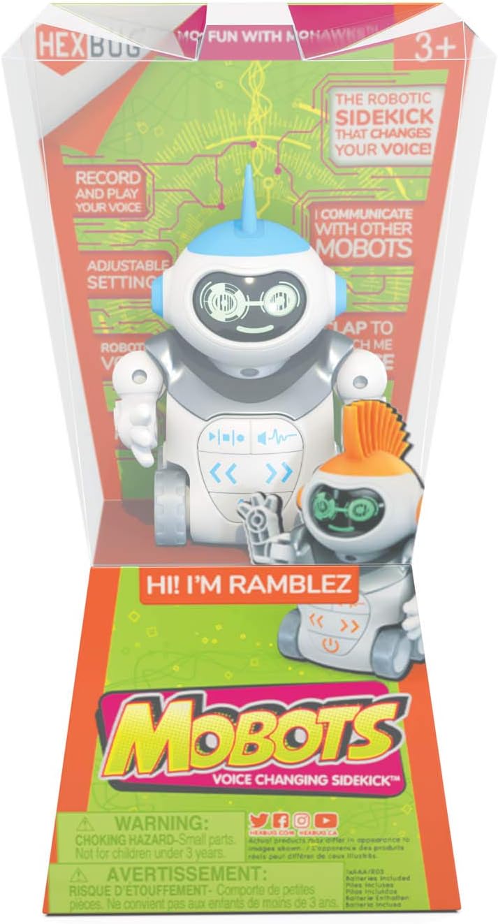 Hex Bug Mobots Ramblez Voice Changing Sidekick Asstd Colours