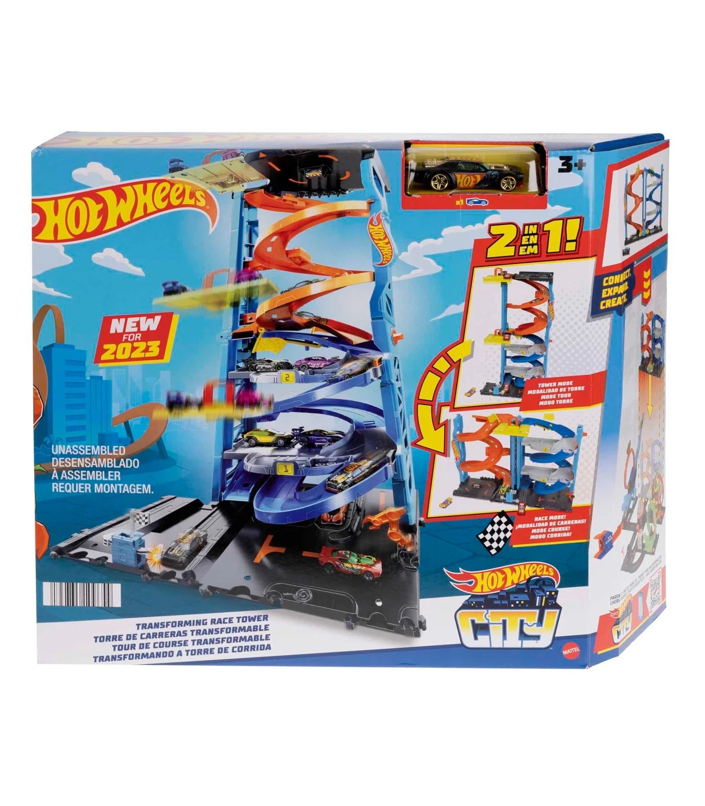 Hot Wheels Transforming Race Tower Play Set