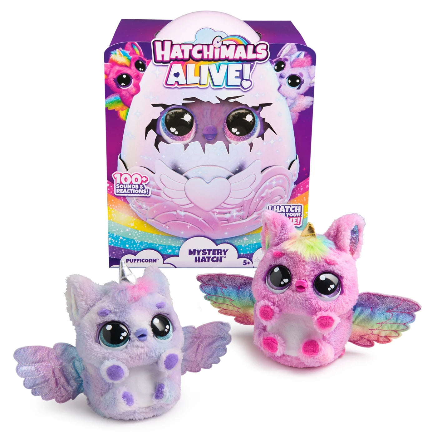 Hatchimals Alive Mystery Hatch Pufficorn batteries included