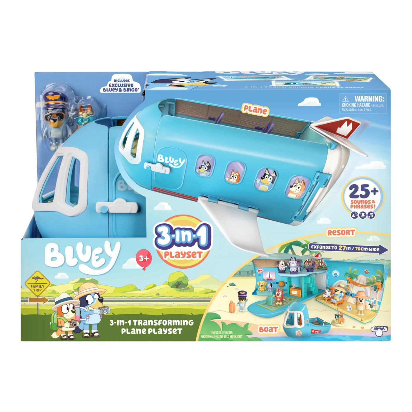 Bluey S11 3-in-1 Airplane Playset