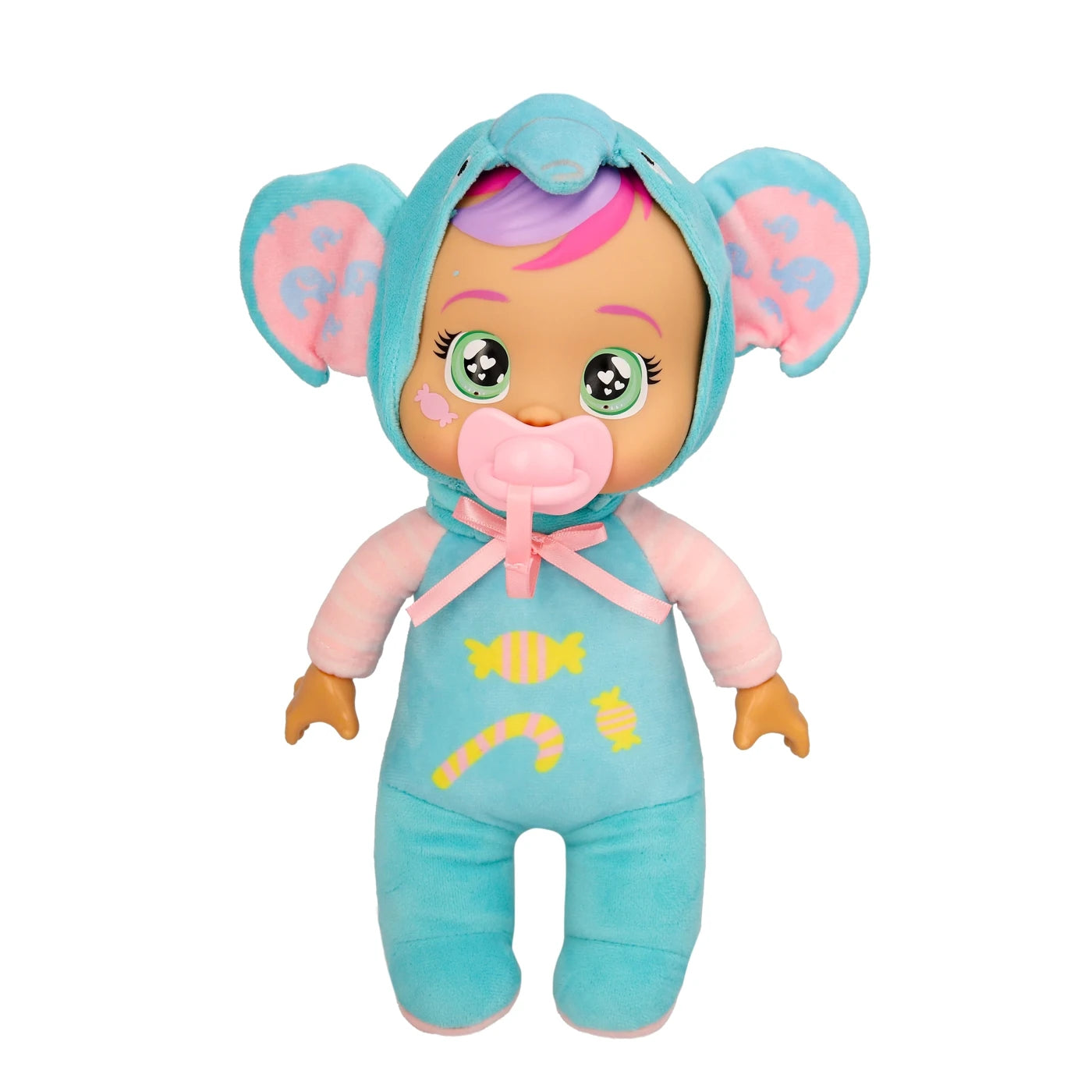 Cry Babies Tiny Cuddles Day Care Doll Blue Suit / Elephant Hat