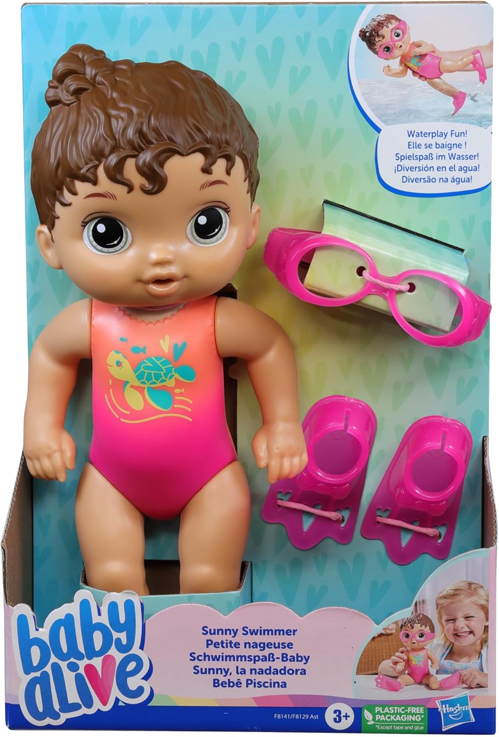 Baby Alive Sunny Swimmer Brown Hair