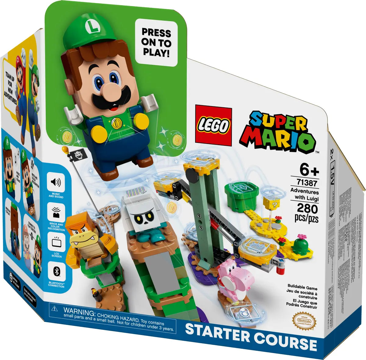 Lego 71387 Super Mario Adventures with Luigi Starter Course req 2 x AAA batteries