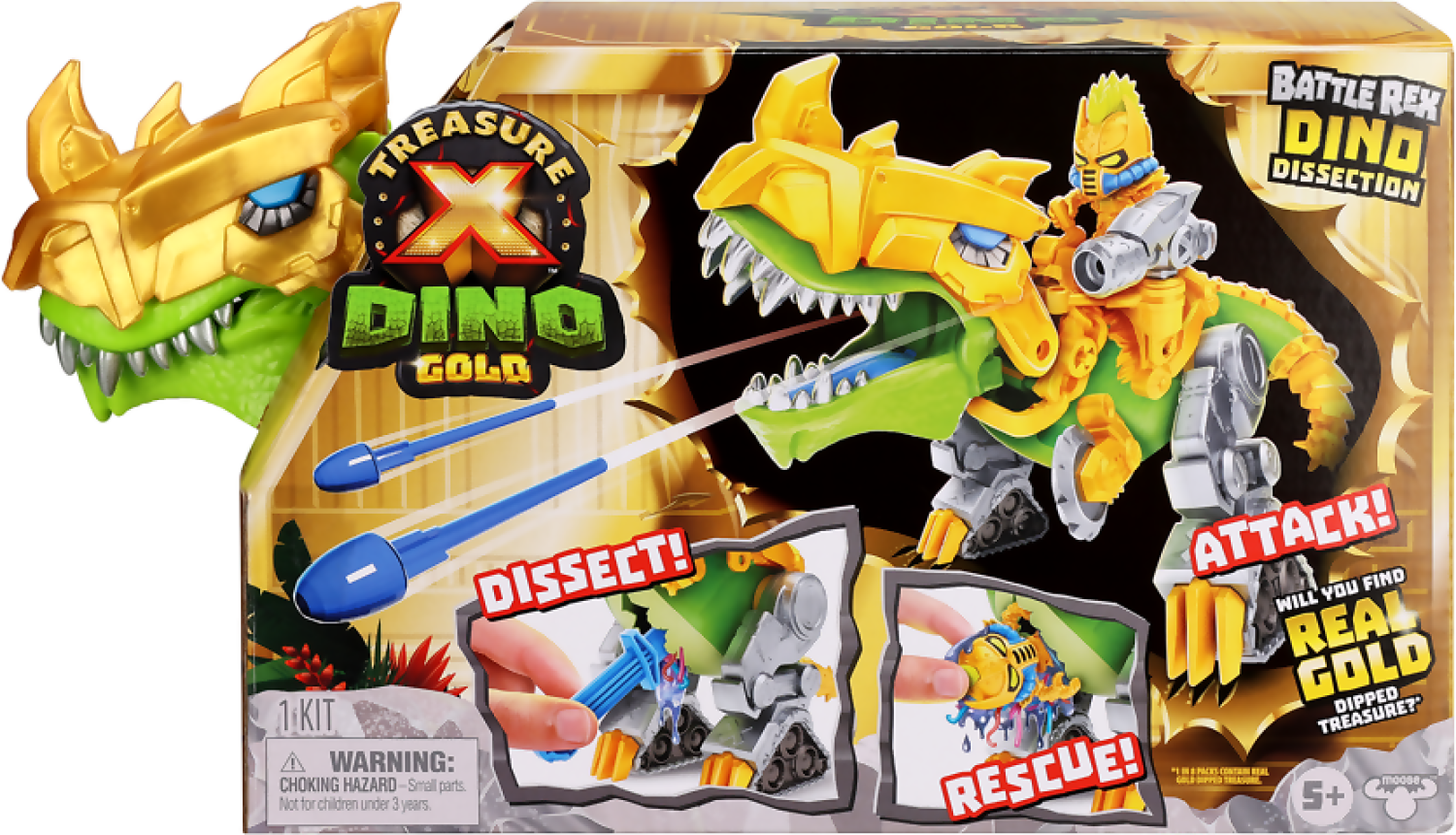 Treasure X Dino Gold S5 Battle Rex Dino Dissection