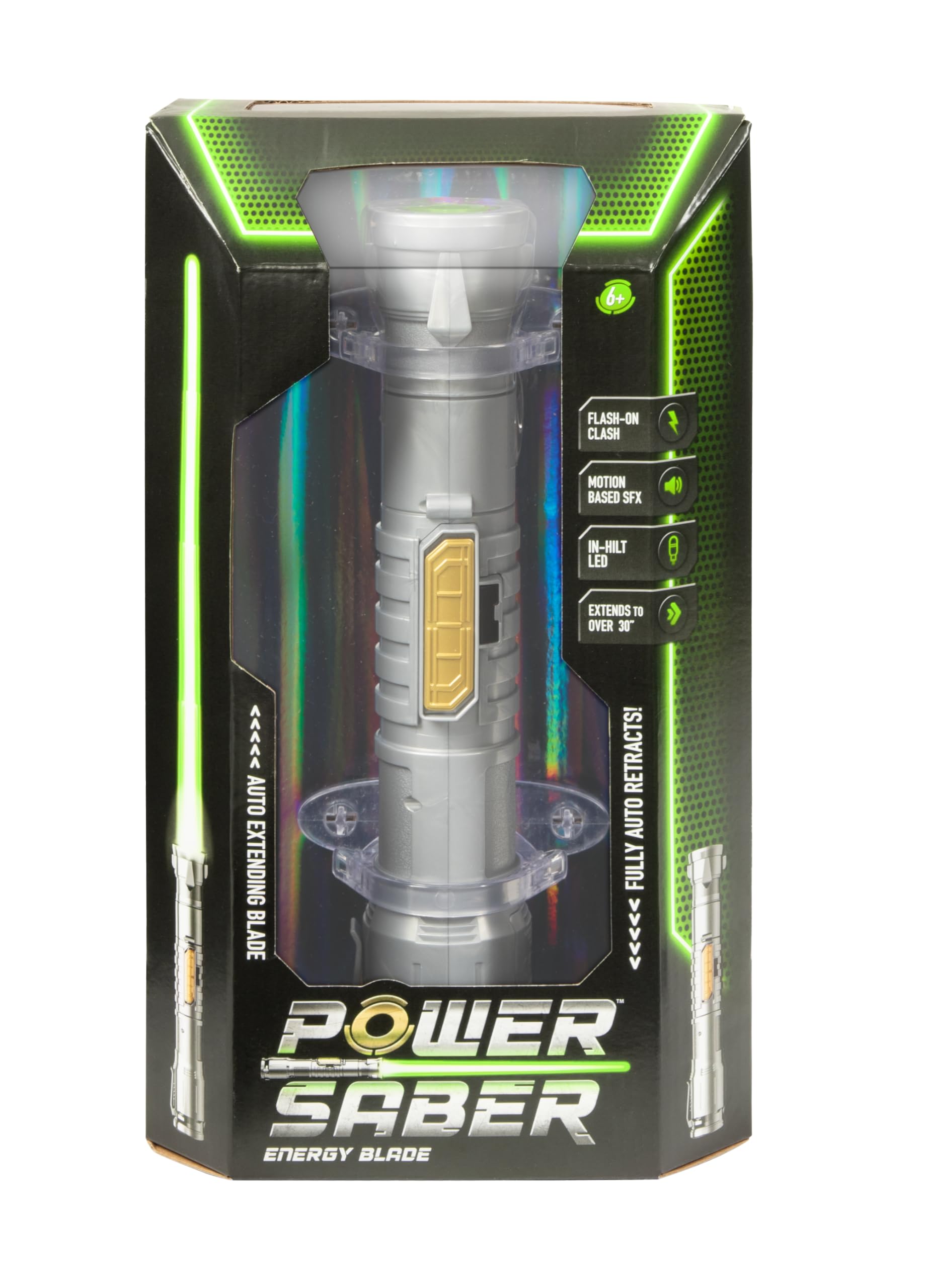 Power Saber Energy Blade - Green req 4 x AA batteries