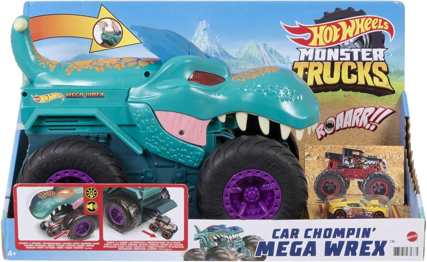 Hot Wheels Monster Trucks Car Chompin' Mega Wrex