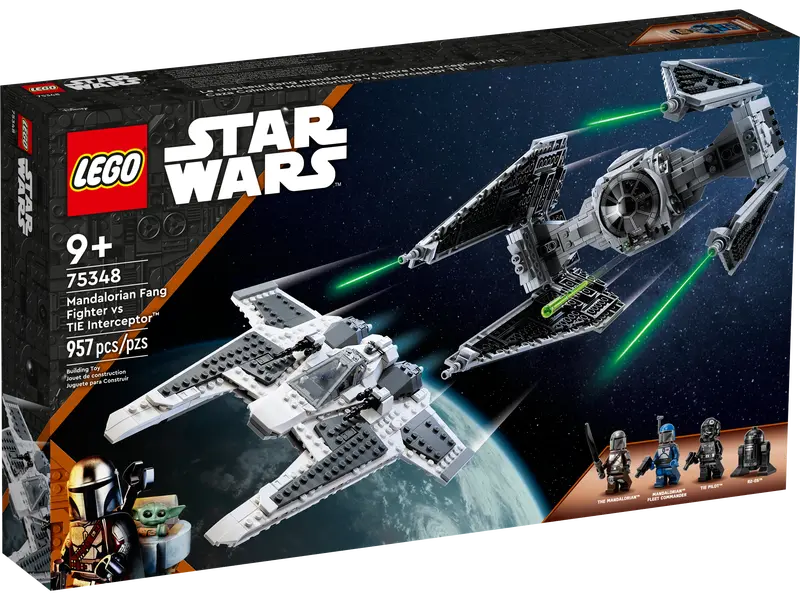 Lego 75348 Star Wars Mandalorian Fang Fighter vs Tie Interceptor