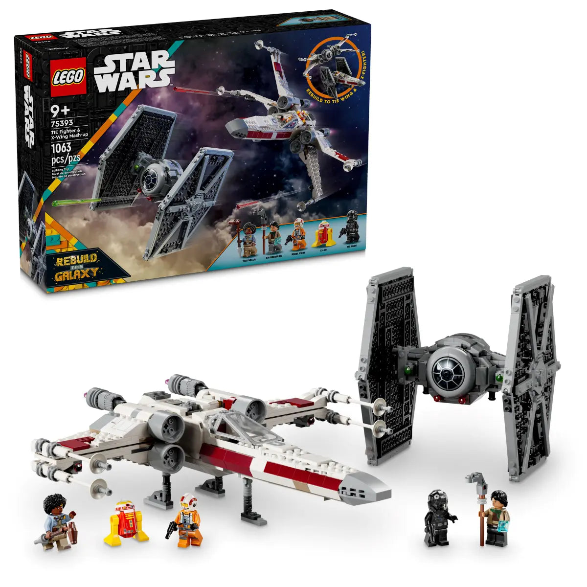 Lego 75393 Star Wars TIE Fighter & X-WIng Mash Up