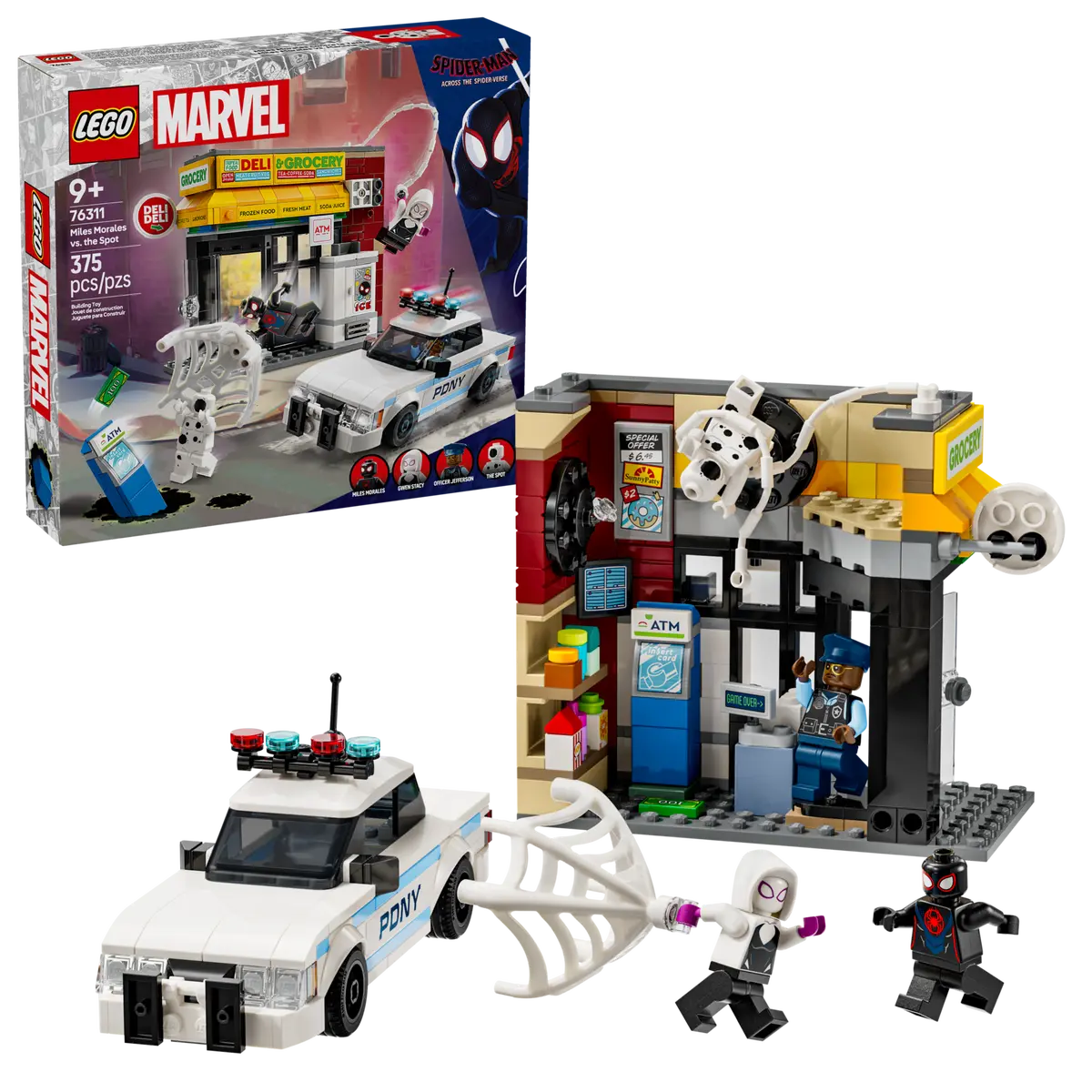 Lego 76311 Marvel Spider Verse - Miles Morales VS The Spot