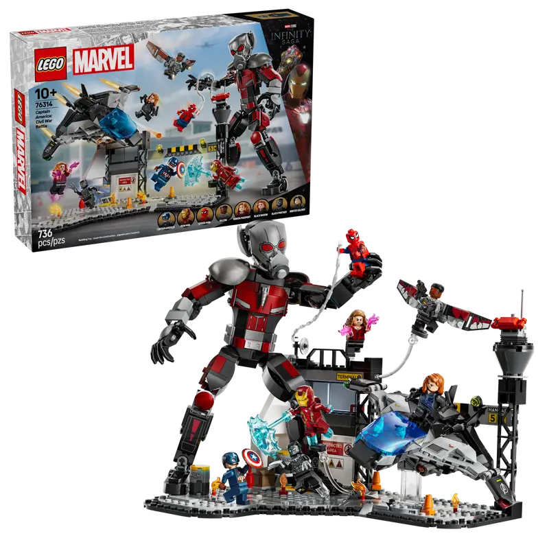 Lego 76314 Marvel Captain America - Civil War Action Battle