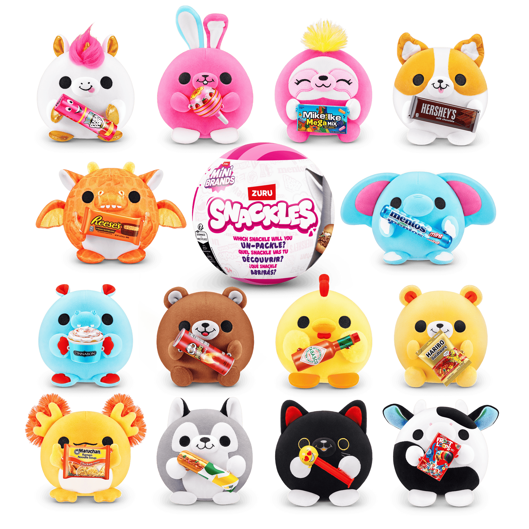 Zuru Mini Brands Snackles Small Plush S1 W2 Assorted