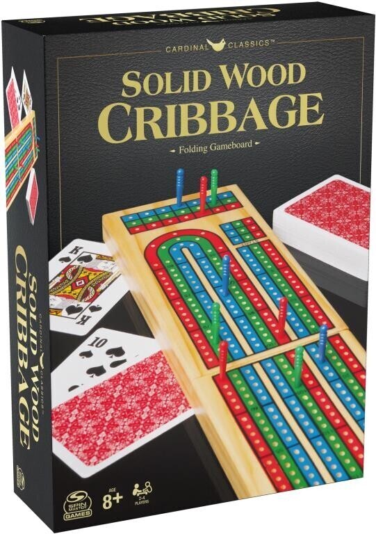 Cardinal Classics Solid Wood Cribbage