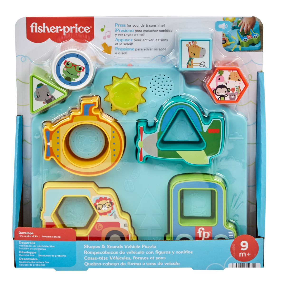 Fisher Price Shapes and Sounds Vehicle Puzzle