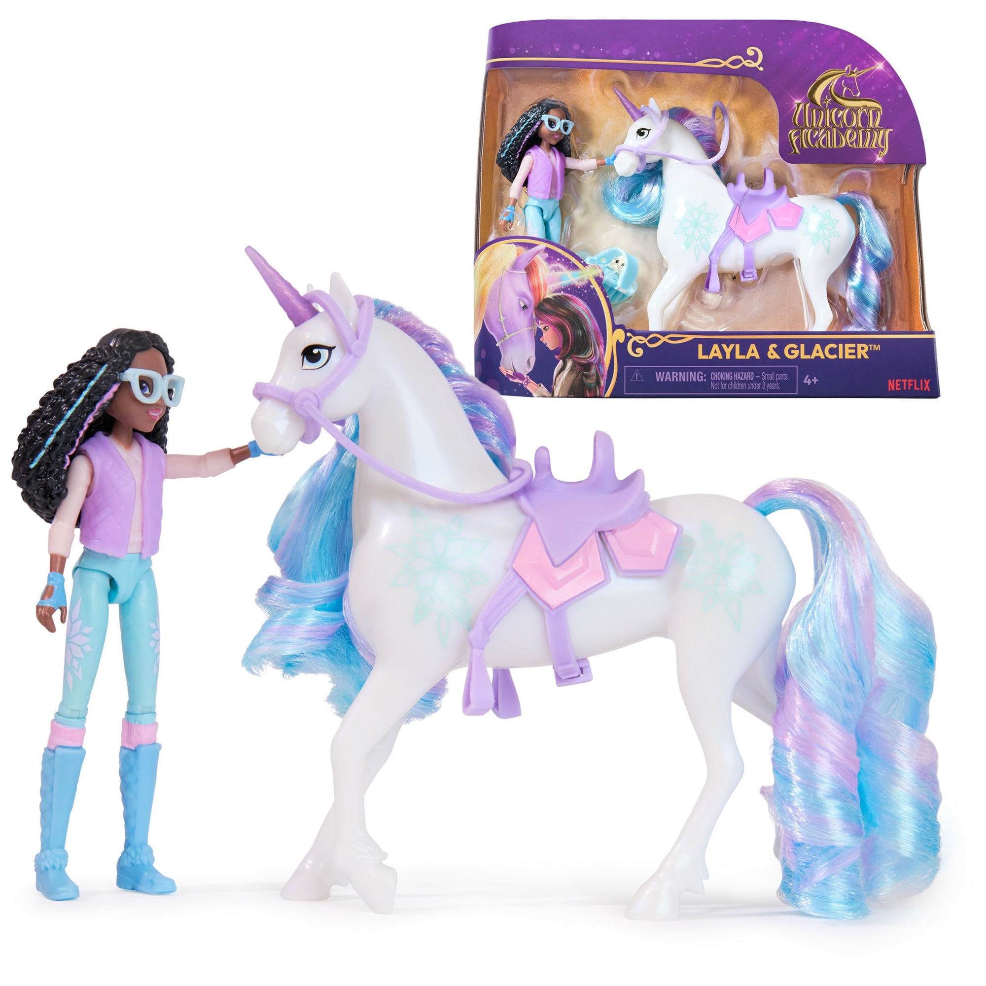 Unicorn Academy Small Doll Layla & Glacier