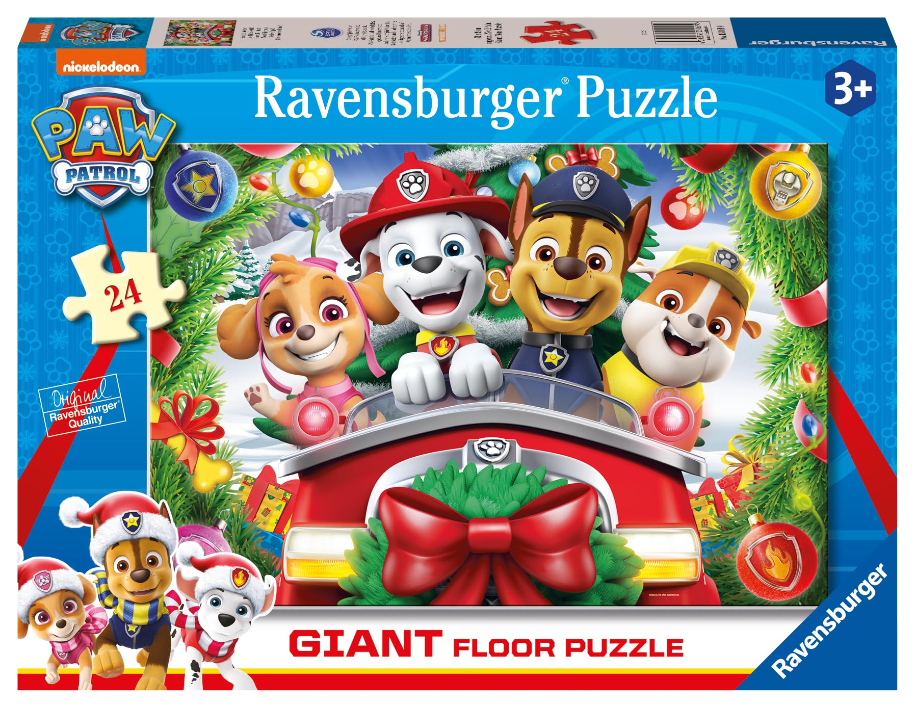 RB03168-9 Paw Patrol Festive Pups 24pc Giant Floor Puzzle