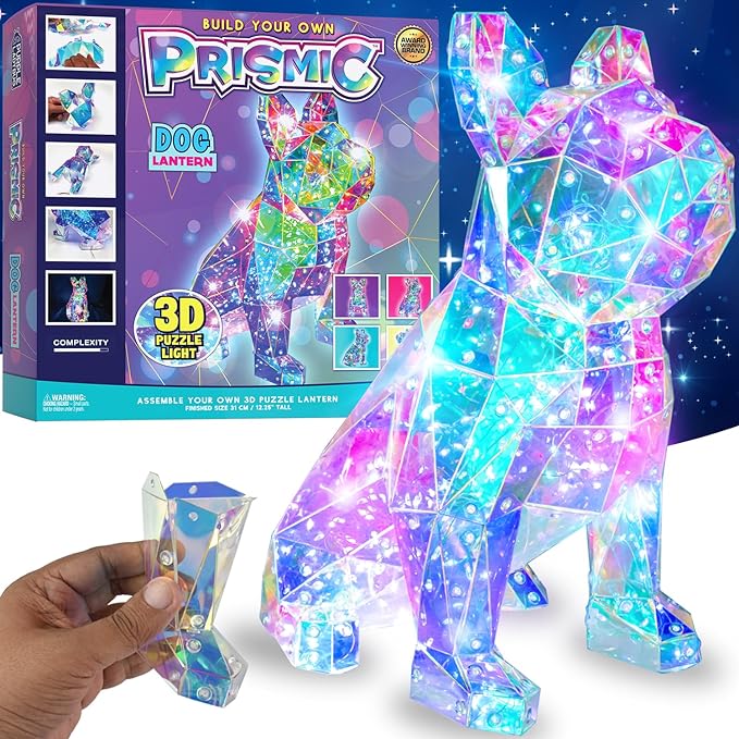 Build Your Own Prismic Dog Lantern 31cm