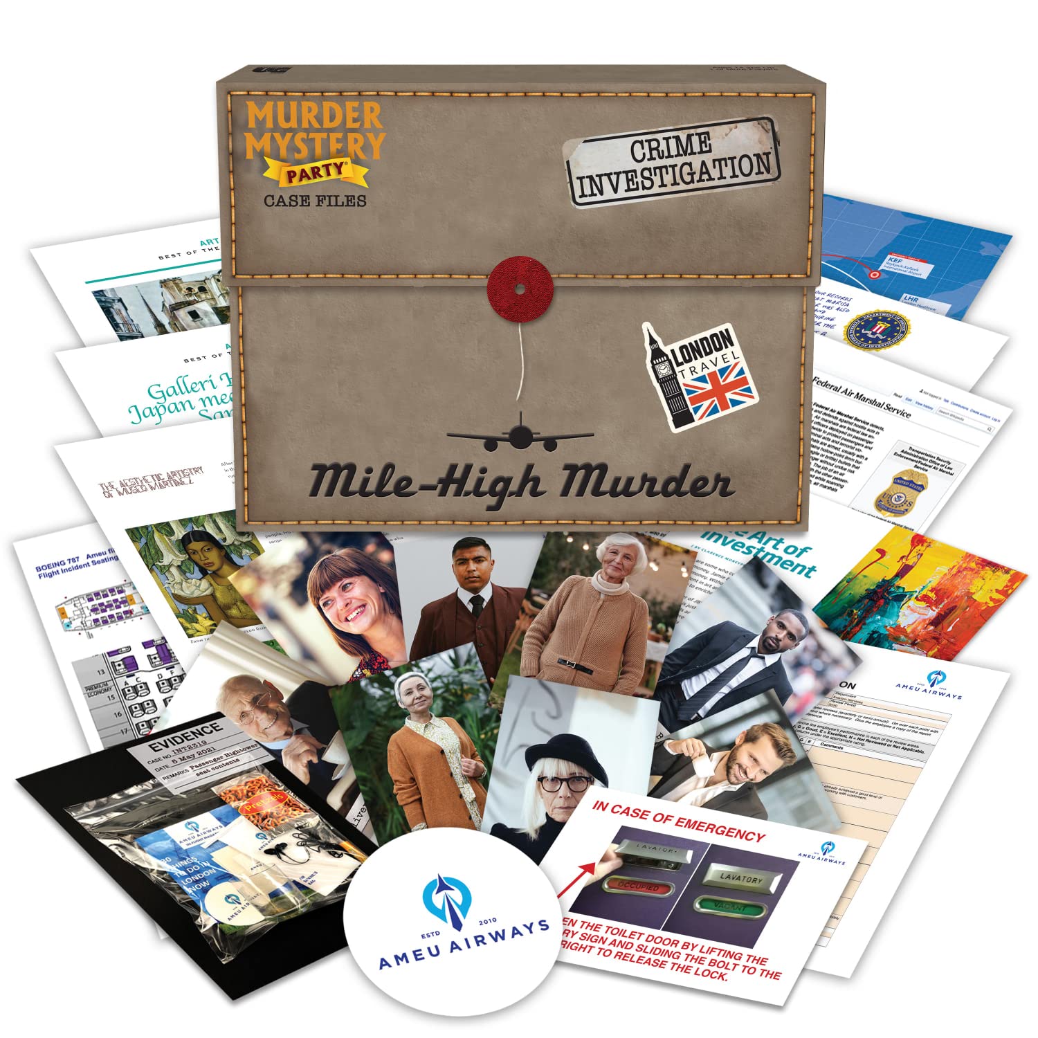 Murder Mystery Party Case Files - Mile High Murder