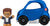 Fisher Price Little People Small Vehicle Blue Electric Car