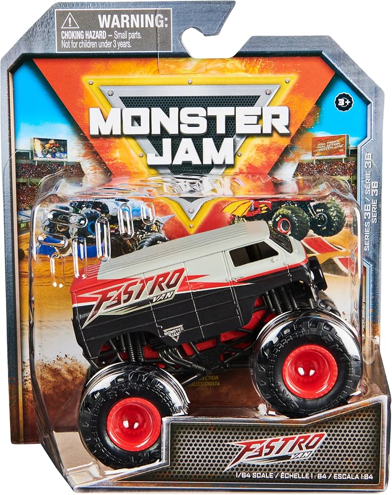 Monster Jam 1/64 Vehicles Fastro Van