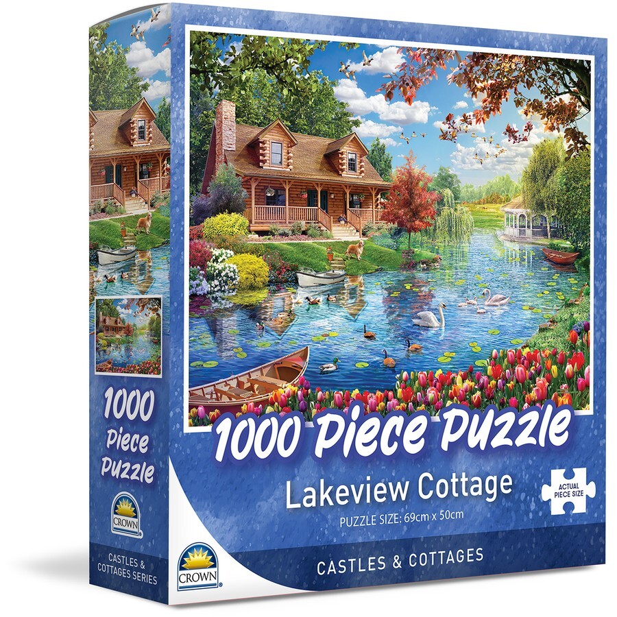 Crown Castle & Cottages Series Lakeview Cottage 1000pc Puzzle