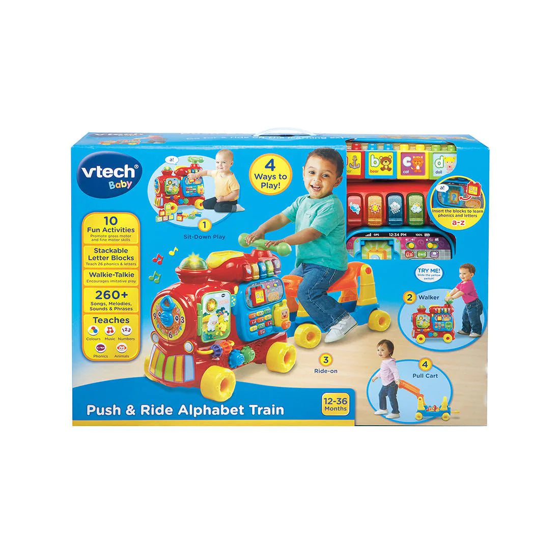 Vtech 4 in 1 Alphabet Train 3 AA Demo Batteries Included