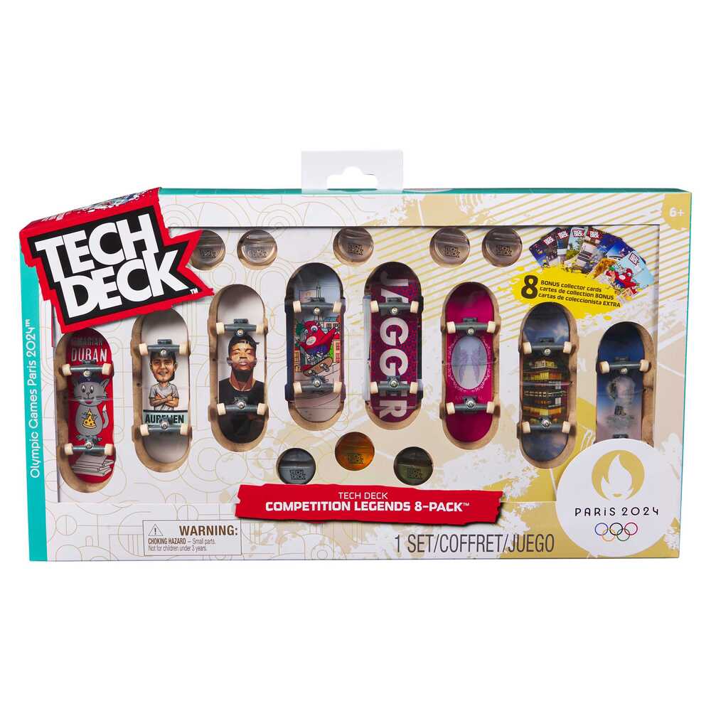 Tech Deck 96mm Competition Legends 8pk Paris Olympics 2024